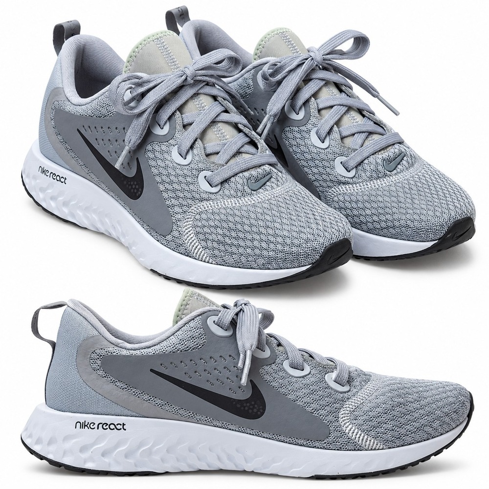 NWOB NIKE Legend React Sneaker Womens Sz 7.5 Grey/Black Running Walking Training